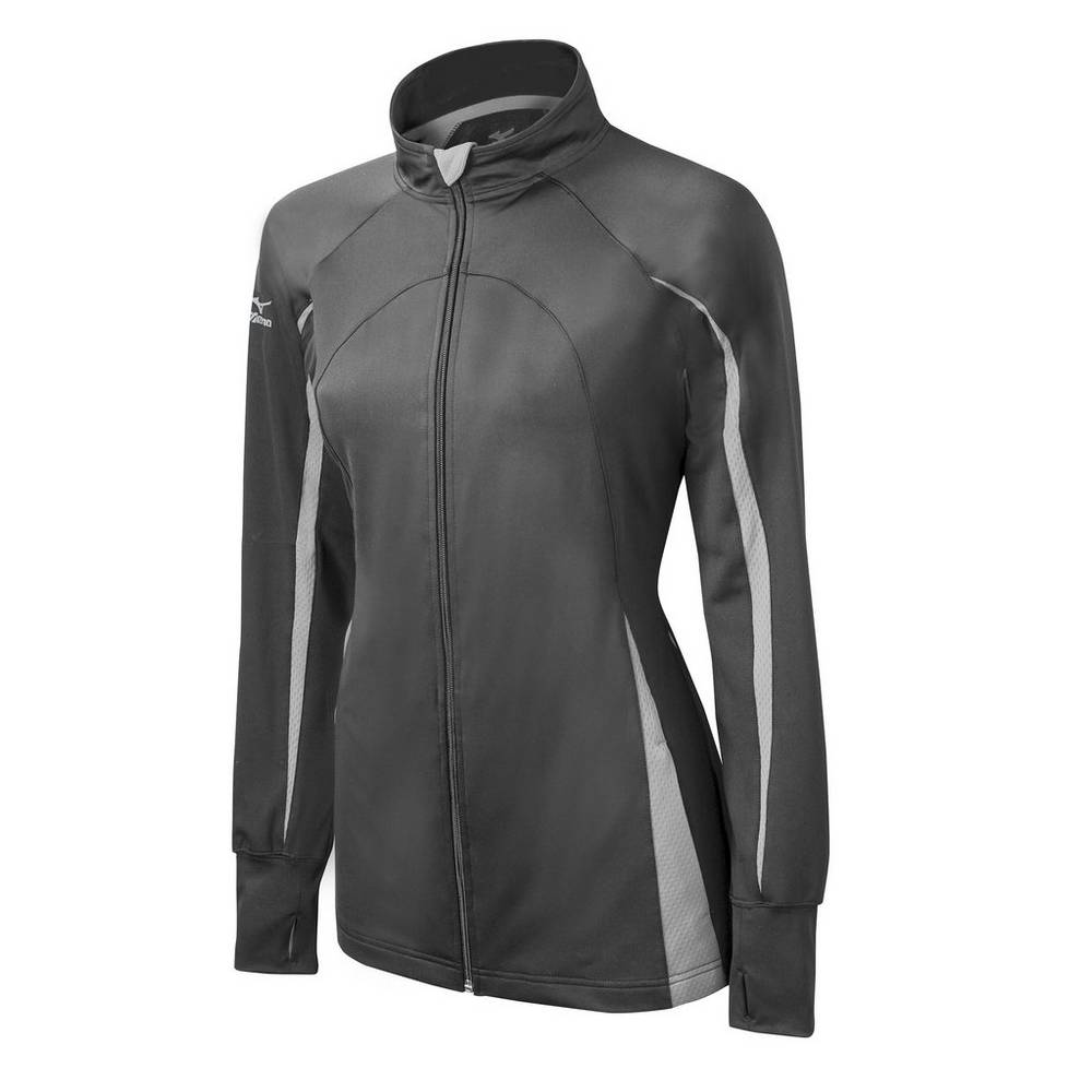 Casaco Mizuno Elite 9 Focus Full-Zip - Mulher - Cinzentas - DWZPH7439